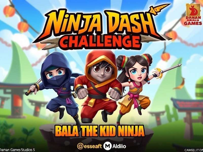Ninja Dash Challenge Gameplay Screenshot